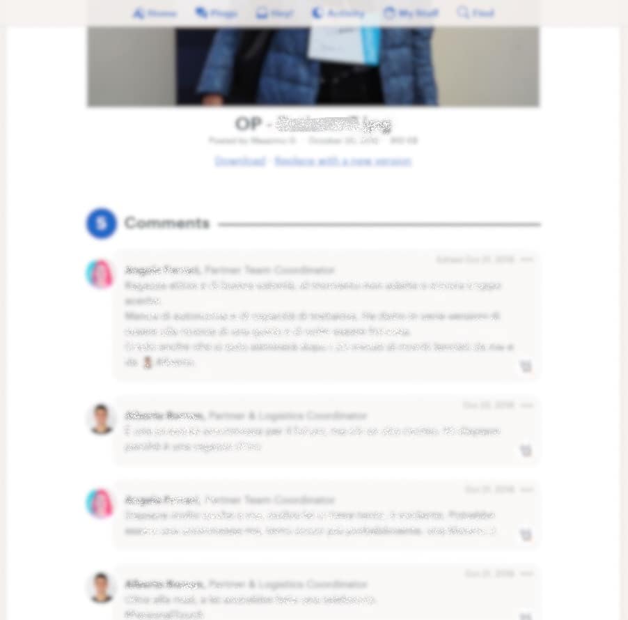 basecamp per la selezione dei nuovi componenti del team